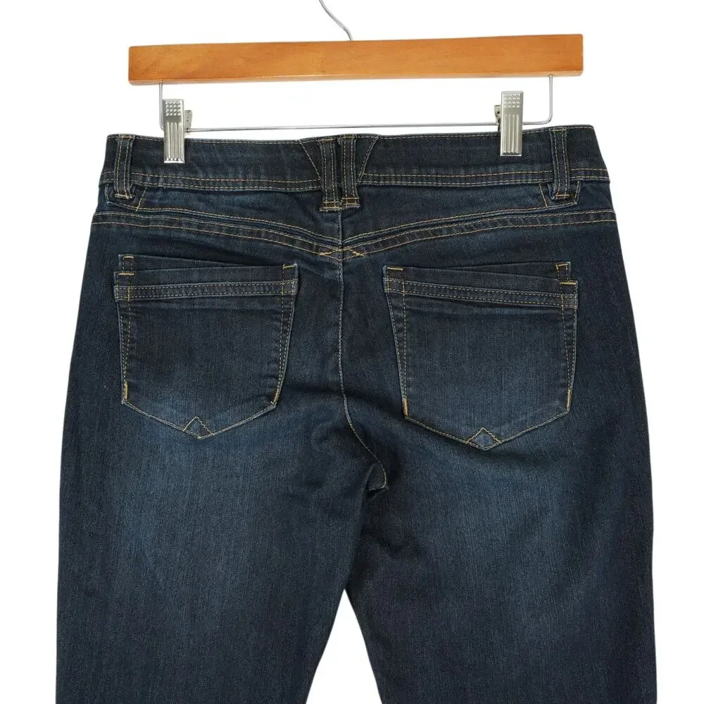 Democracy Jeans Womens 6 (31x29.5) Dark Wash Stretch Denim Skinny‎ Ab Technology